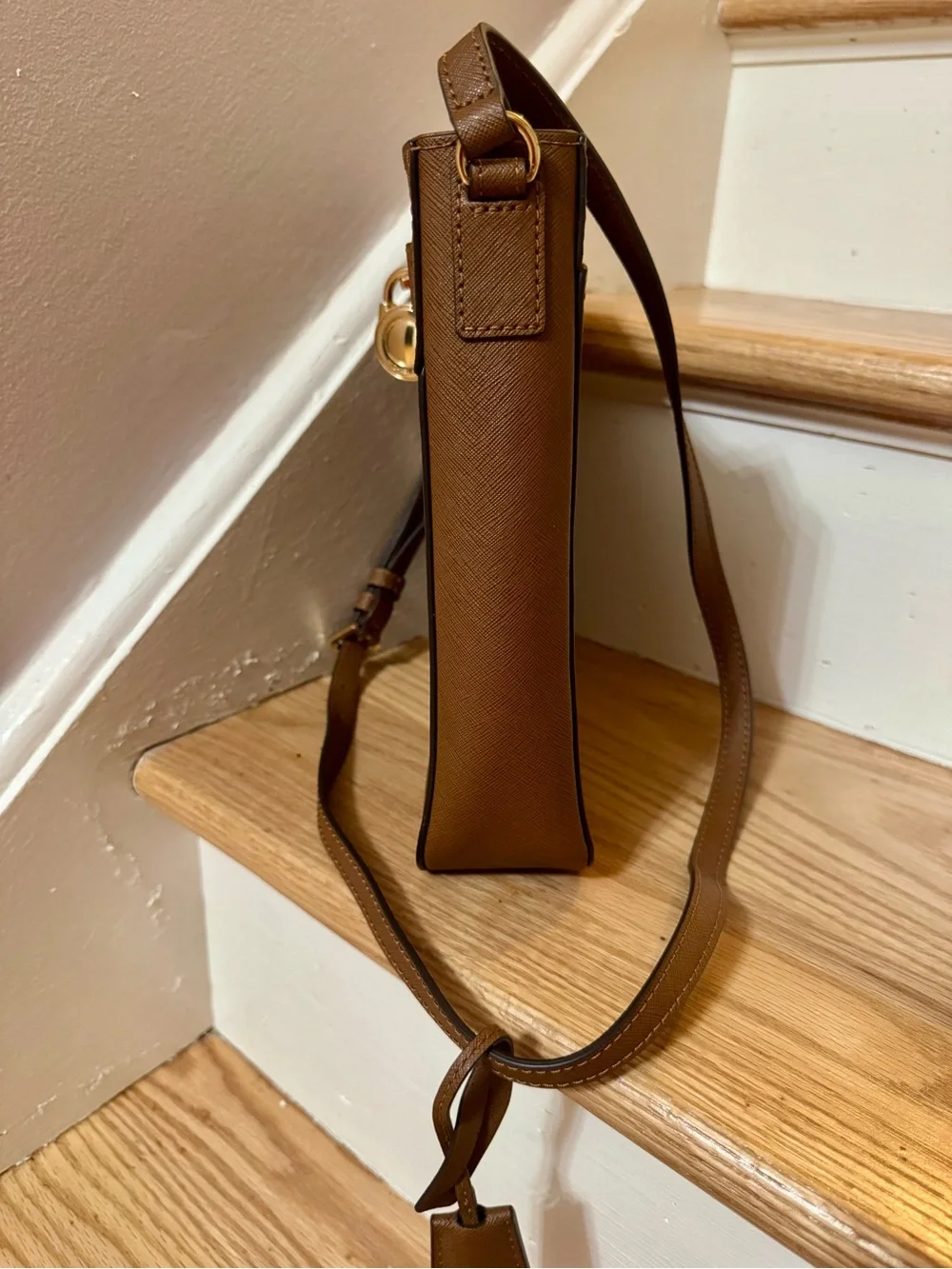 Michael Kors Hamilton Traveler NWOT NS Messenger Bag Luggage Saffiano Leather